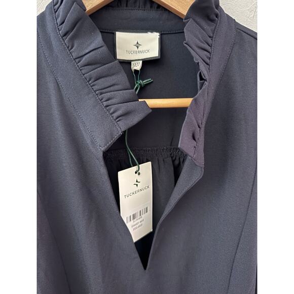 Tuckernuck Plus Preppy Crepe Palmerston Dress in Navy Size XXXL - Picture 9 of 12